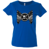 Camiseta mujer bandera calavera