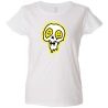 Camiseta mujer calavera derretida