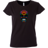 Camiseta mujer calavera mandala