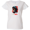 Camiseta mujer calavera no war