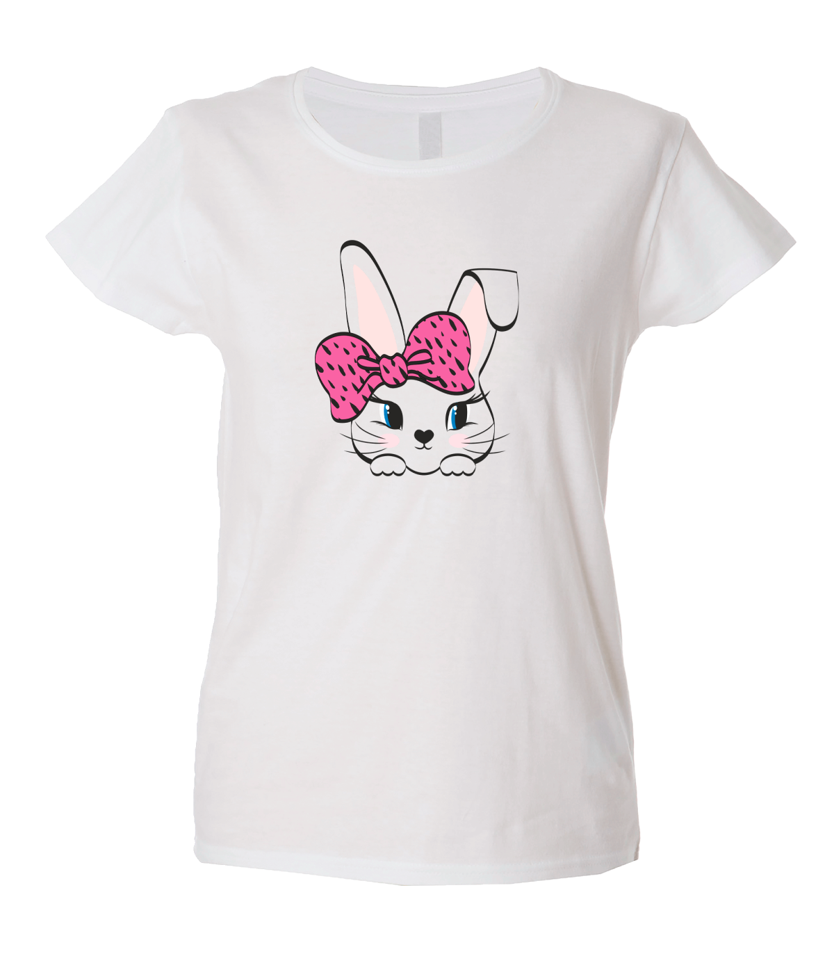 Camiseta mujer conejito lazo