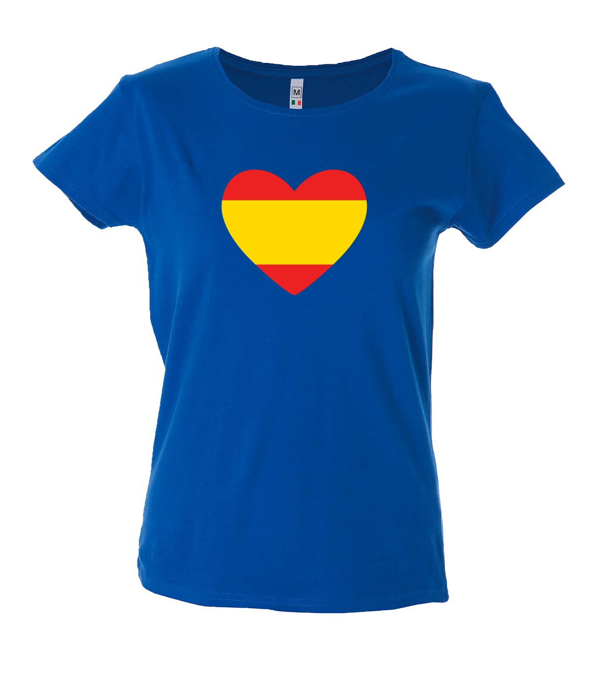 Camiseta mujer corazón bandera España