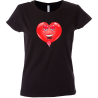 Camiseta mujer corazón enamorado