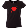 Camiseta mujer corazón flecha