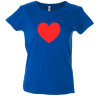 Camiseta mujer corazón rojo