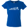 Camiseta mujer evolución mono fútbol