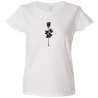 Camiseta mujer flor rosa