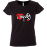 Camiseta mujer i love dog