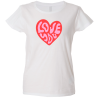 Camiseta mujer love you corazón