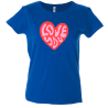 Camiseta mujer love you corazón