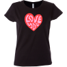 Camiseta mujer love you corazón