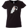 Camiseta mujer mano esposada