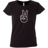 Camiseta mujer mano signo paz