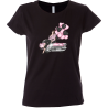 Camiseta mujer mujer coche rosa