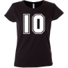 Camiseta mujer número 10