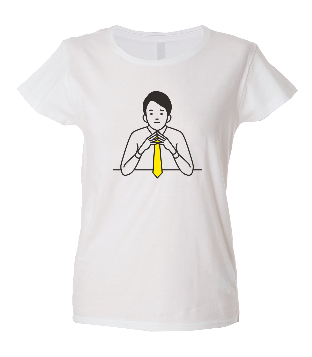 Camiseta mujer señor pensando