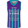 Camiseta baloncesto sublimada modelo Rayada