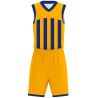 Conjunto de baloncesto sublimado modelo Rayada