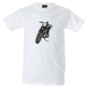 Camiseta hombre moto aparcada