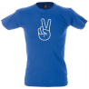 Camiseta hombre mano signo paz