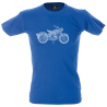 Camiseta hombre moto mandala