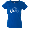 Camiseta mujer vespa sillín bajo