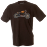 Camiseta hombre moto naranja