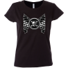 Camiseta mujer bandera calavera