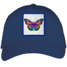 Gorra adulto con parche Mariposa Multicolor