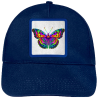 Gorra infantil con parche Mariposa Multicolor