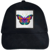 Gorra infantil con parche Mariposa Multicolor