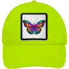 Gorra infantil con parche Mariposa Multicolor