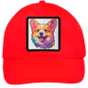 Gorra infantil con parche Corgi Colorido