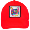 Gorra infantil con parche Cabeza Gato Multicolor