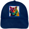 Gorra infantil con parche Tigre Colorido