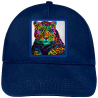 Gorra infantil con parche Guepardo Multicolor