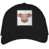 Gorra adulto con parche Cerdo De Frente