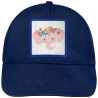 Gorra infantil con parche Elefante Corona De Flores