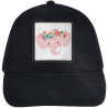 Gorra infantil con parche Elefante Corona De Flores