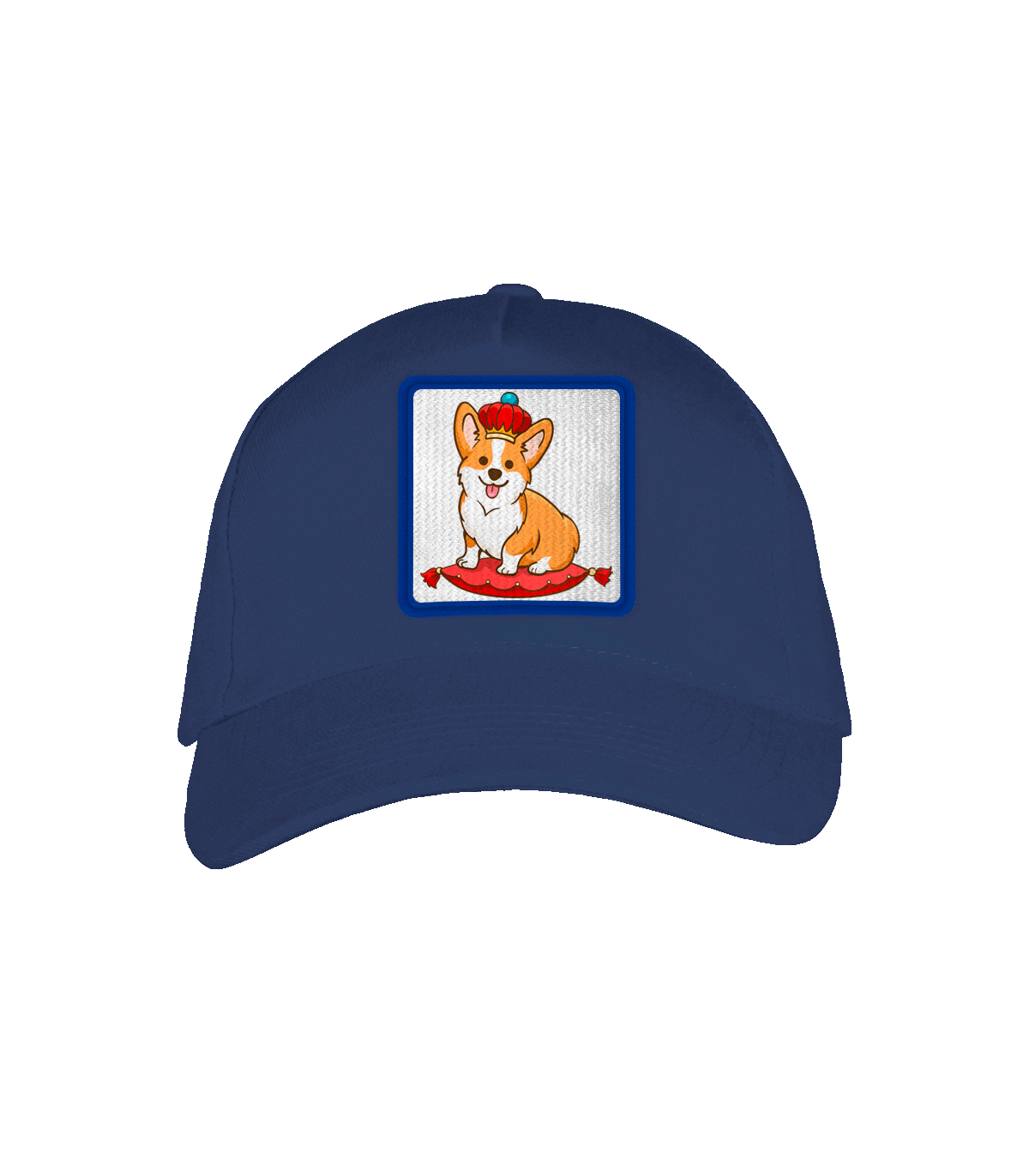 Gorra adulto con parche Rey Corgi