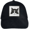 Gorra infantil con parche Silueta Gato Con Gafas