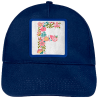 Gorra infantil con parche Letra F