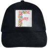 Gorra infantil con parche Letra F