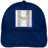 Gorra infantil con parche Letra H