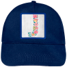 Gorra infantil con parche Letra J