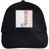 Gorra infantil con parche Letra J