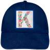 Gorra infantil con parche Letra K