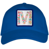 Gorra adulto con parche Letra M