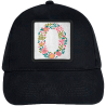 Gorra infantil con parche Letra O