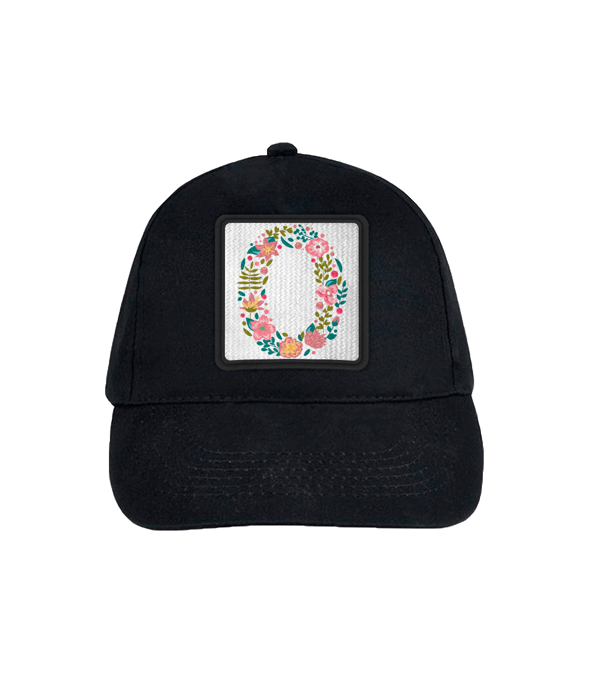 Gorra infantil con parche Letra O